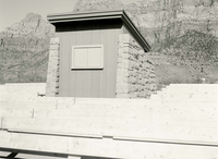 Completed amphitheater at Watchman Campground.