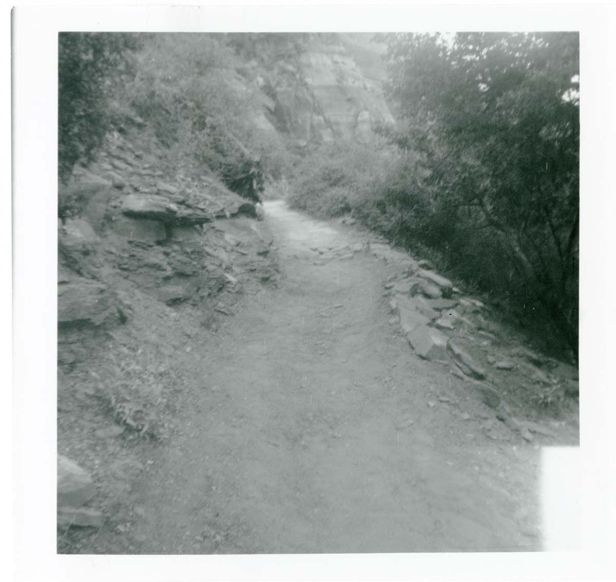 The West Rim trail half tunnel maintenance/stabilization.