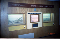 Color Photos of the old visitor center exhibits.