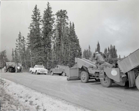 BW Photos of road repairs at Cedar Breaks. Large Format.