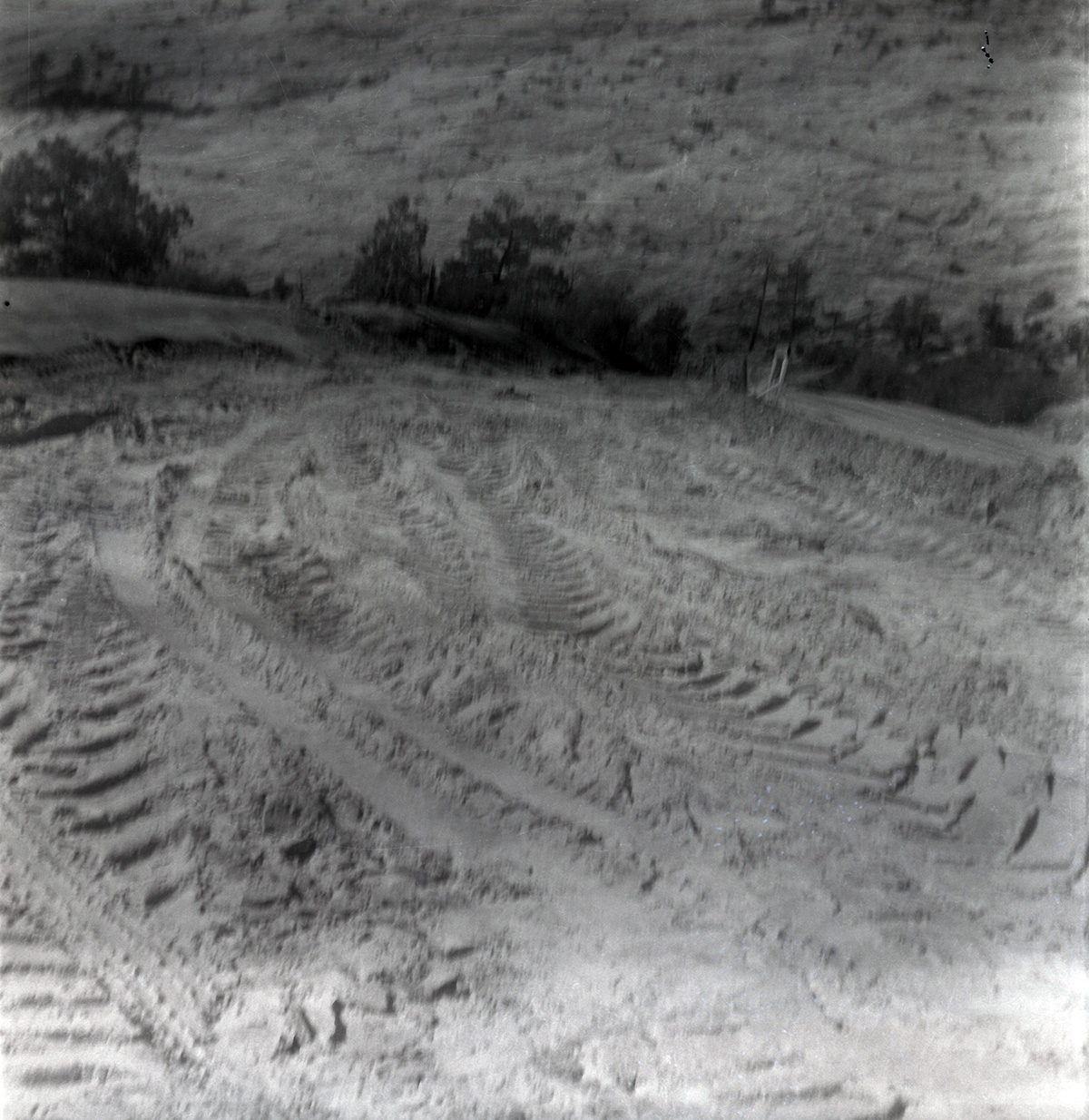 East side road repair and turn out construction.