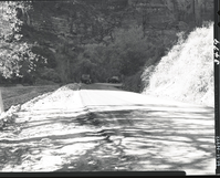 Repair of washed out road 1/4 mile south of Temple of Sinawava.