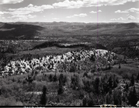 View looking east from Lava Point, sections 30 and 31, T 39S, R 10 W, head of Kolob Canyon, for boundary change.