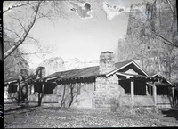 Exterior of a two room deluxe cottage at Zion Lodge.