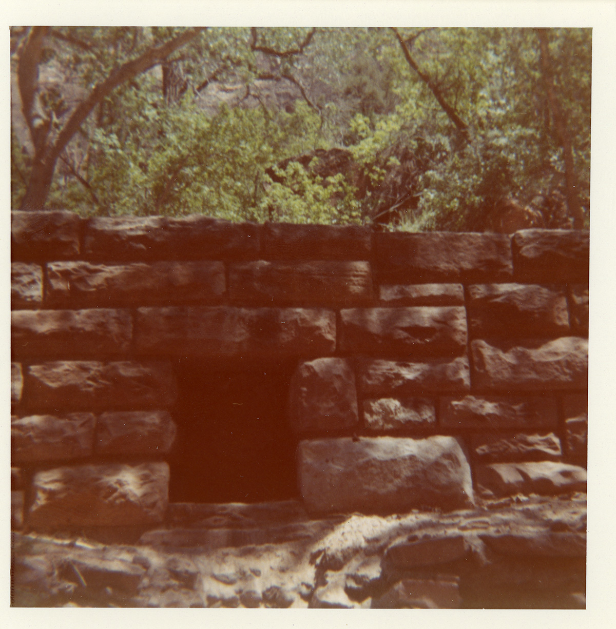 Culvert of vehicle bridge.