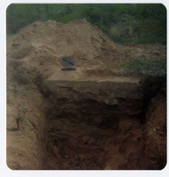 The Springdale water pipeline during construction.