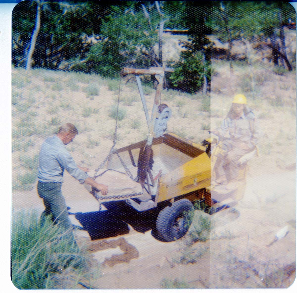NPS personnel working on trail in Zion.