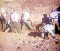 Workers during the Zion Lodge utilities project.
