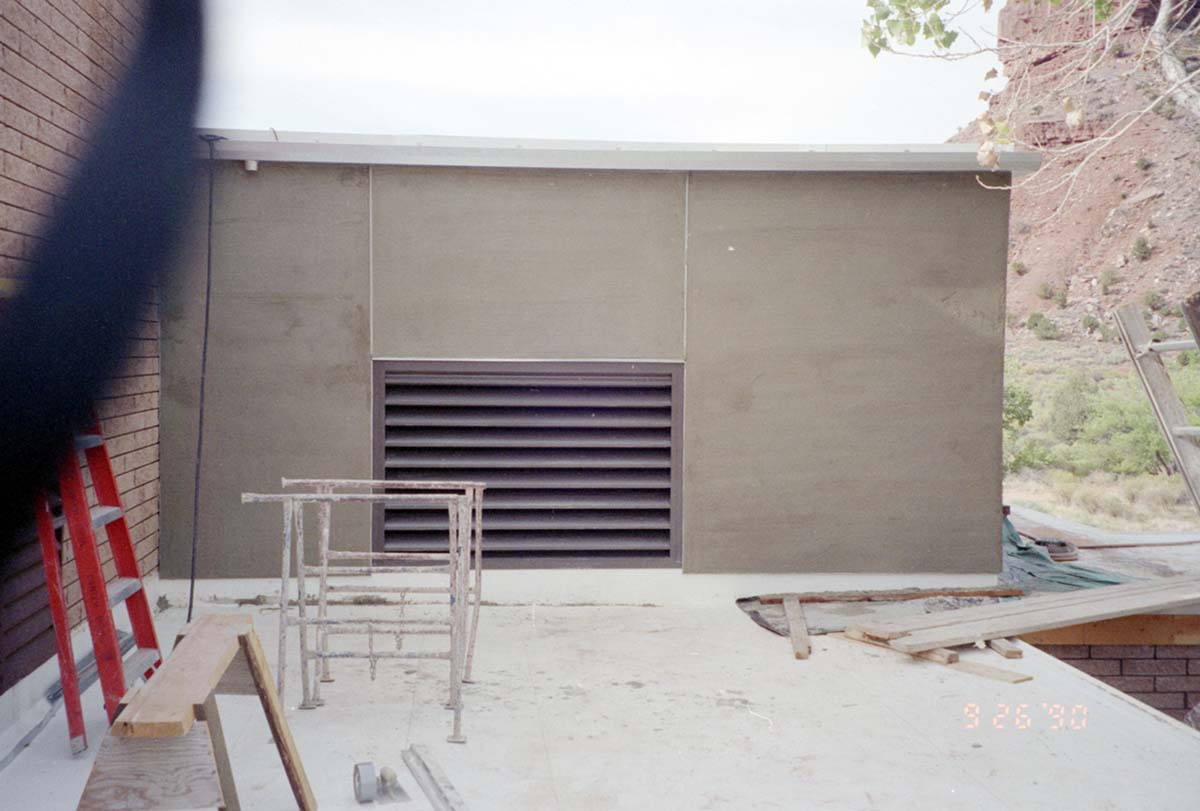 Construction of headquarters addition.