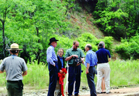 Color Photos of the official launch of the Zion shuttle system- same day as the new visitor center opening.