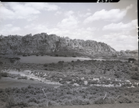 Improper land use looking east along north boundary.