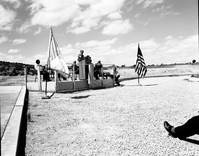 Director of Utah Division Of Natural Resources Gordon Harmston addressing visitors at the dedication of new Tribal and National Park Service Visitor Center and 50th anniversary at Pipe Spring National Monument.