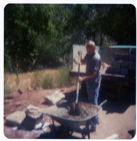 Men working on the construction of the Springdale water pipeline.