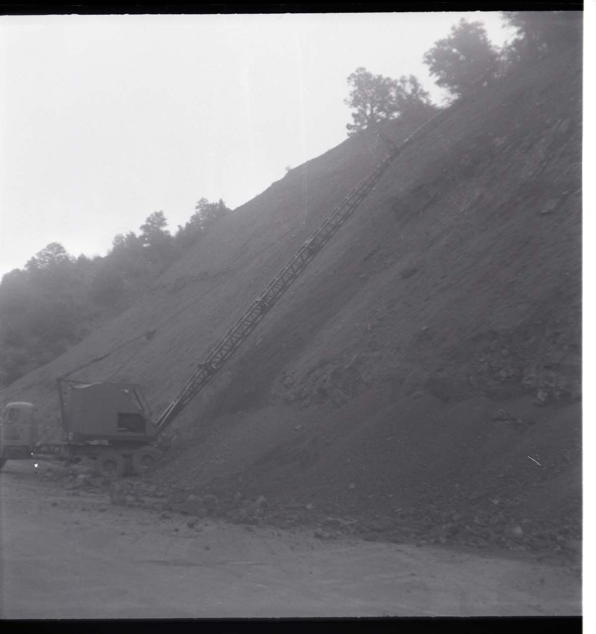 BW photos of rock slides in Kolob Canyons - 2x2.