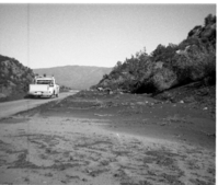 BW photos of rock slides in Kolob Canyons - 110mm.