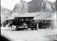 Reconstruction of machine shop, Building 77 at maintenance area, after fire of January 3, 1953.