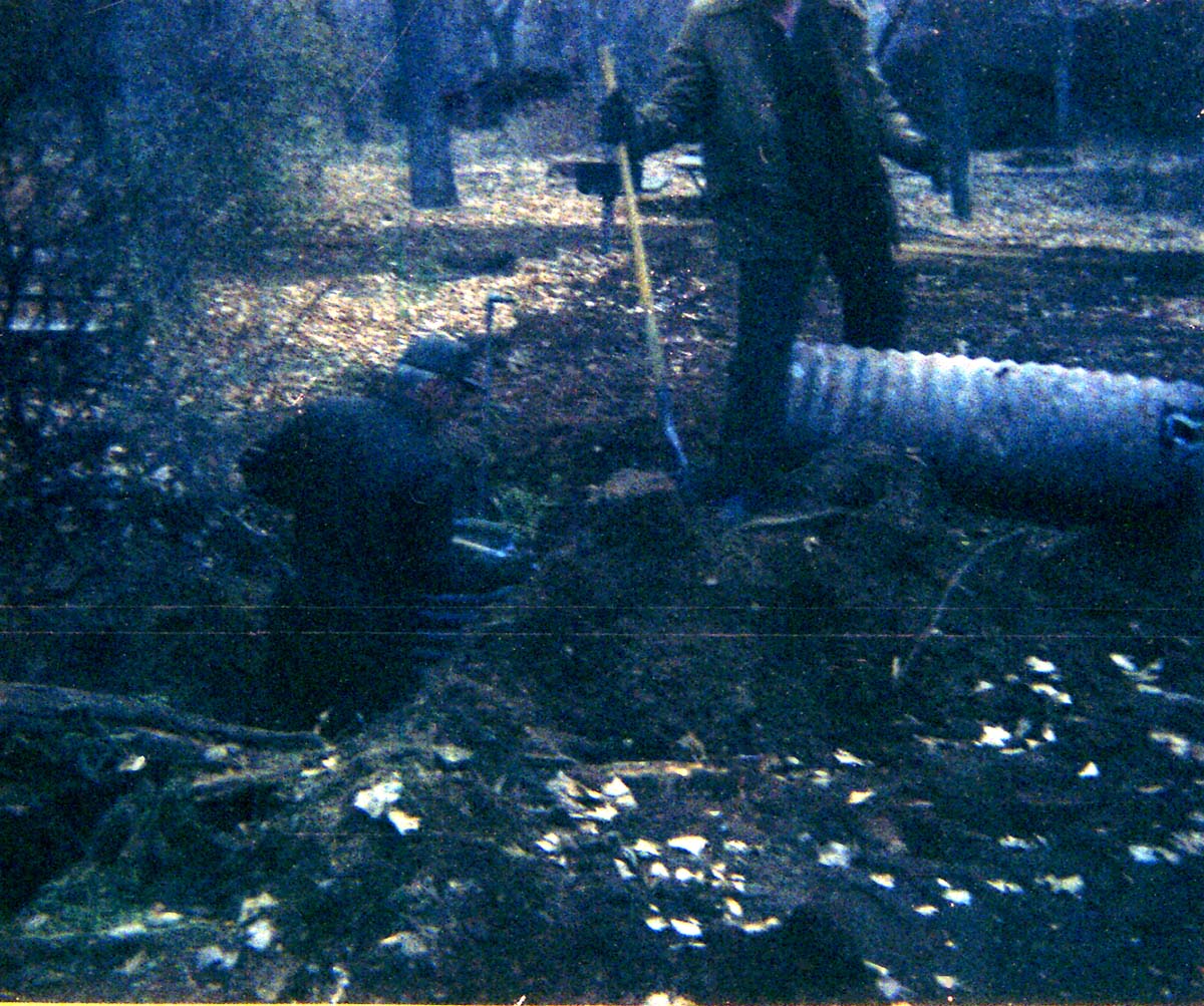 Workers during the Zion Lodge utilities project.