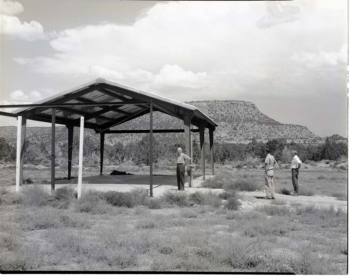 Storage sheds to be transferred to park from United States Air Force (USAF) Hurricane Supersonic Research Site.