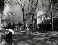 Destructive fire in the Zion Lodge record of firefighting efforts and damage.