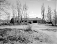 Back of Tribal and National Park Service Visitor Center and Museum prior to the dedication ceremony and the 50th anniversary celebration.