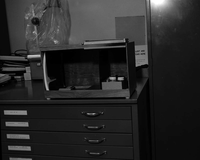 Portable station suggested to improve the process of finger-printing - for possible incentive award.