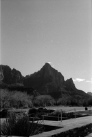 Parking lot of the old Mission 66 Visitor Center and Museum.