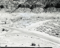 Park road at intersection of Oak Creek Road.
