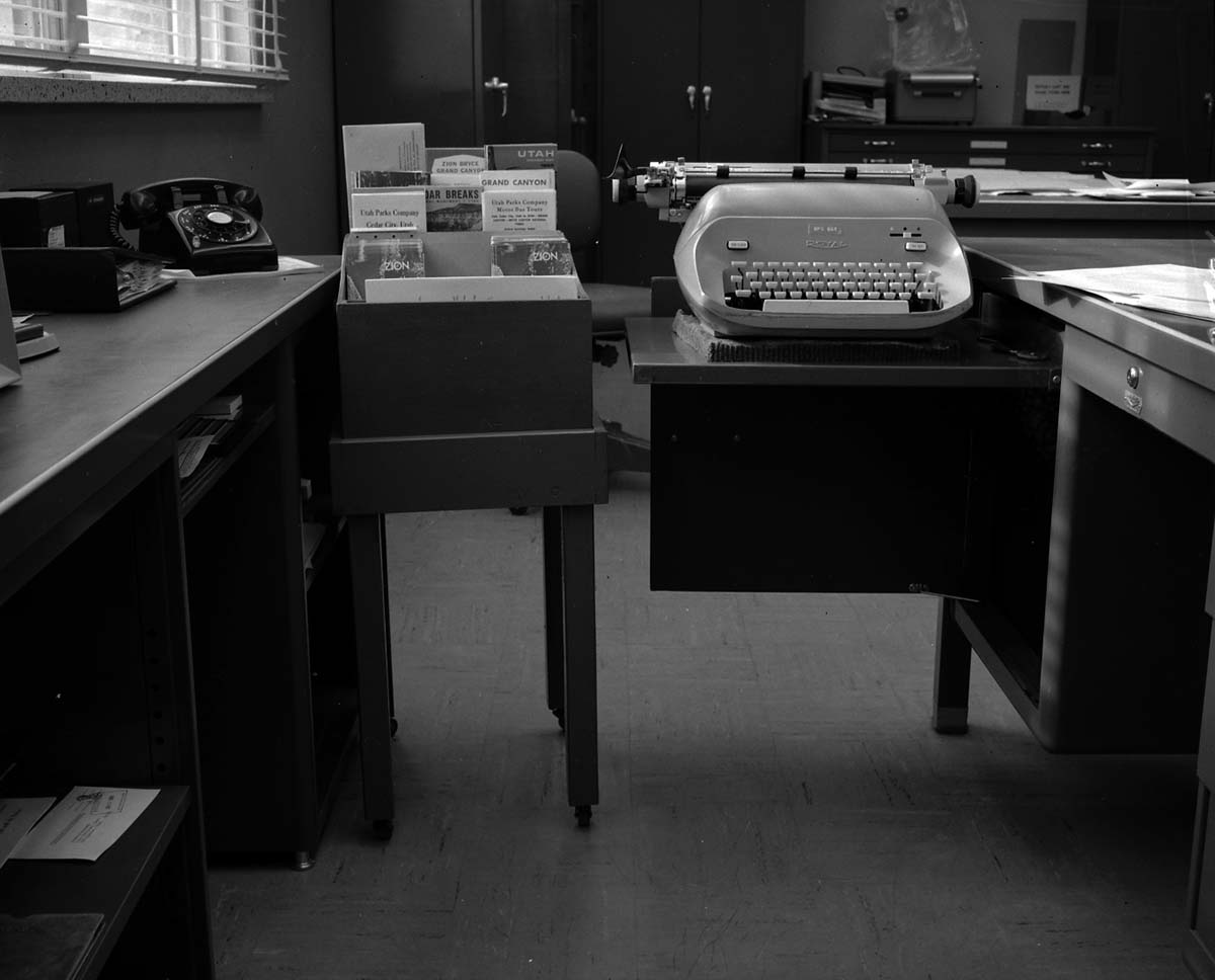 Rack invented by Alan Anderson for displaying pamphlets and information literature for the public - for possible incentive award.