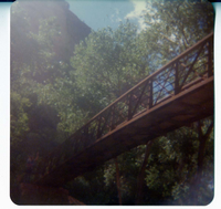 Railing and underside of the new Grotto footbridge.
