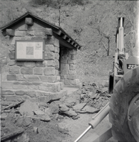 Construction around interpretive structure near the Temple of Sinawava.