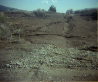 Color Photos of rock slides in Kolob Canyon.