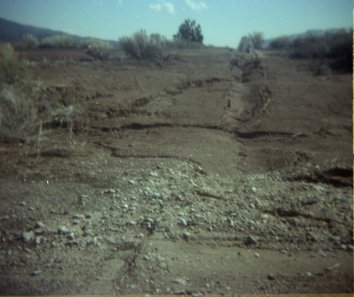 Color Photos of rock slides in Kolob Canyon.
