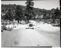 Temporary road repair on Kolob Terrace Road.