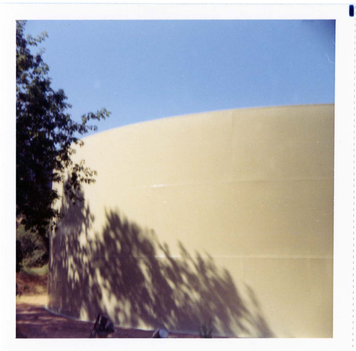 Repainting the exterior of the million gallon water tank at Birch Creek.