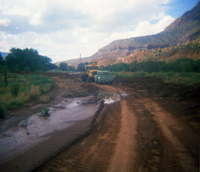 Color Photos of flood damage from the 1972 flood.