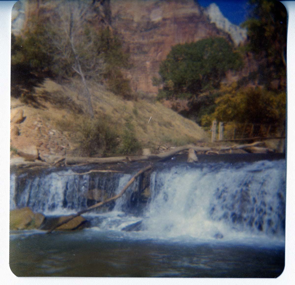 The Birch Creek Dam with suspension footbridge.