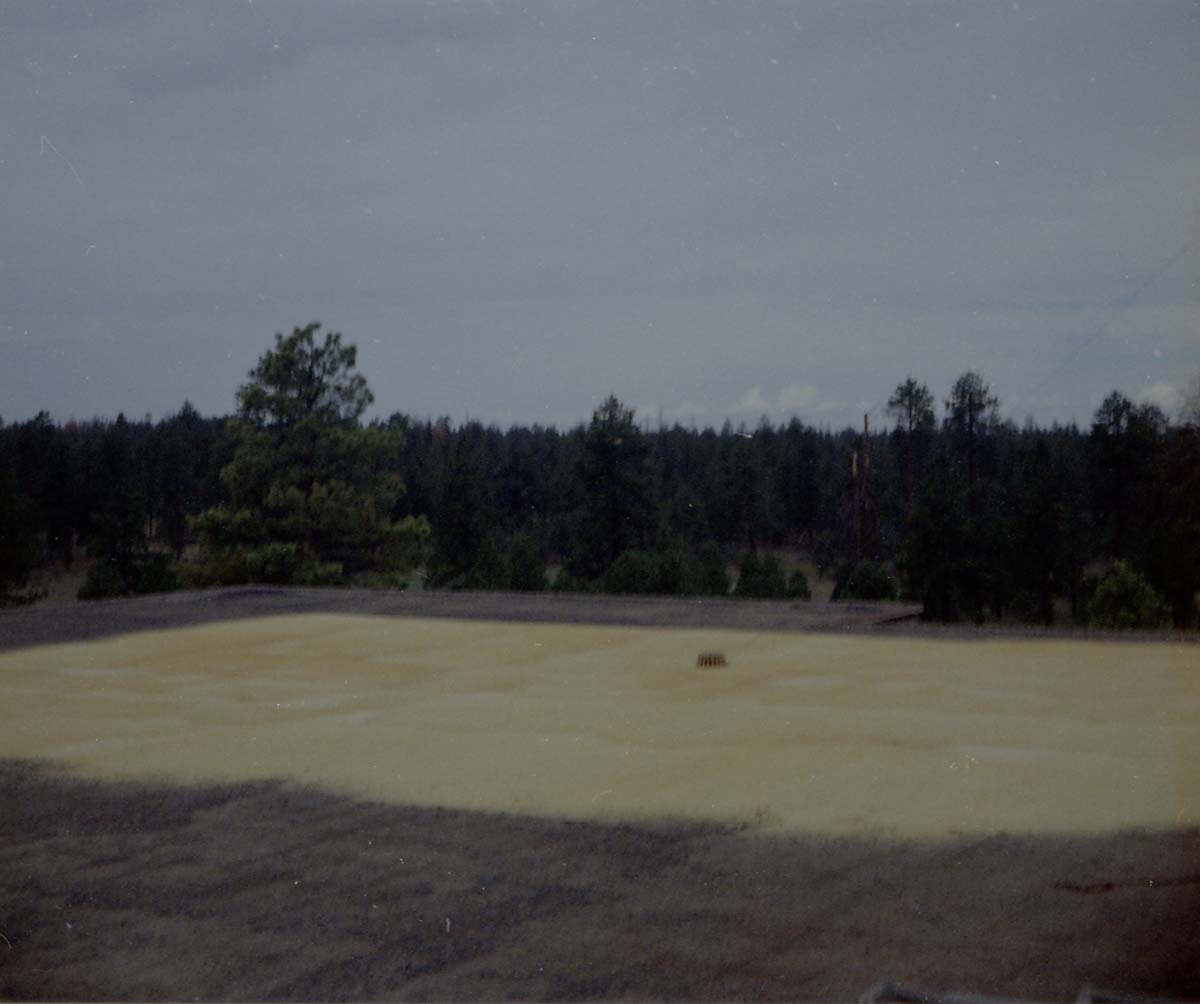 New layer of sealant applied during reroofing project. Bryce Canyon National Park.