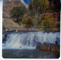 The Birch Creek Dam with suspension footbridge.