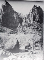 BW Photos of the Court of the Patriarchs - 35mm.