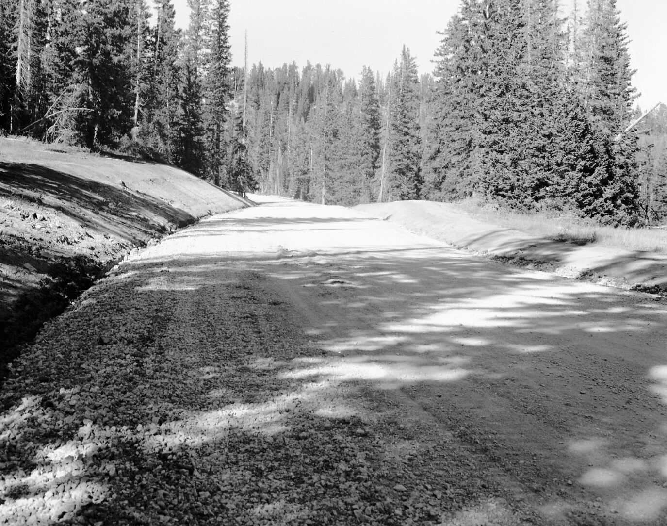 Road construction work on Dugway Hill.