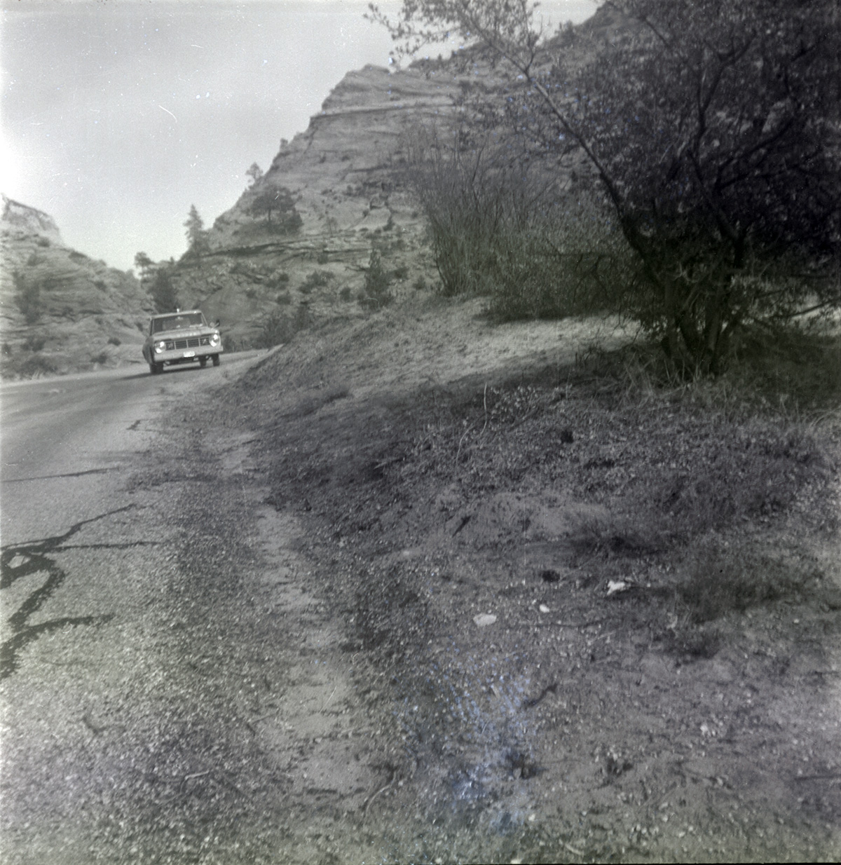 East side road repair and turn out construction.