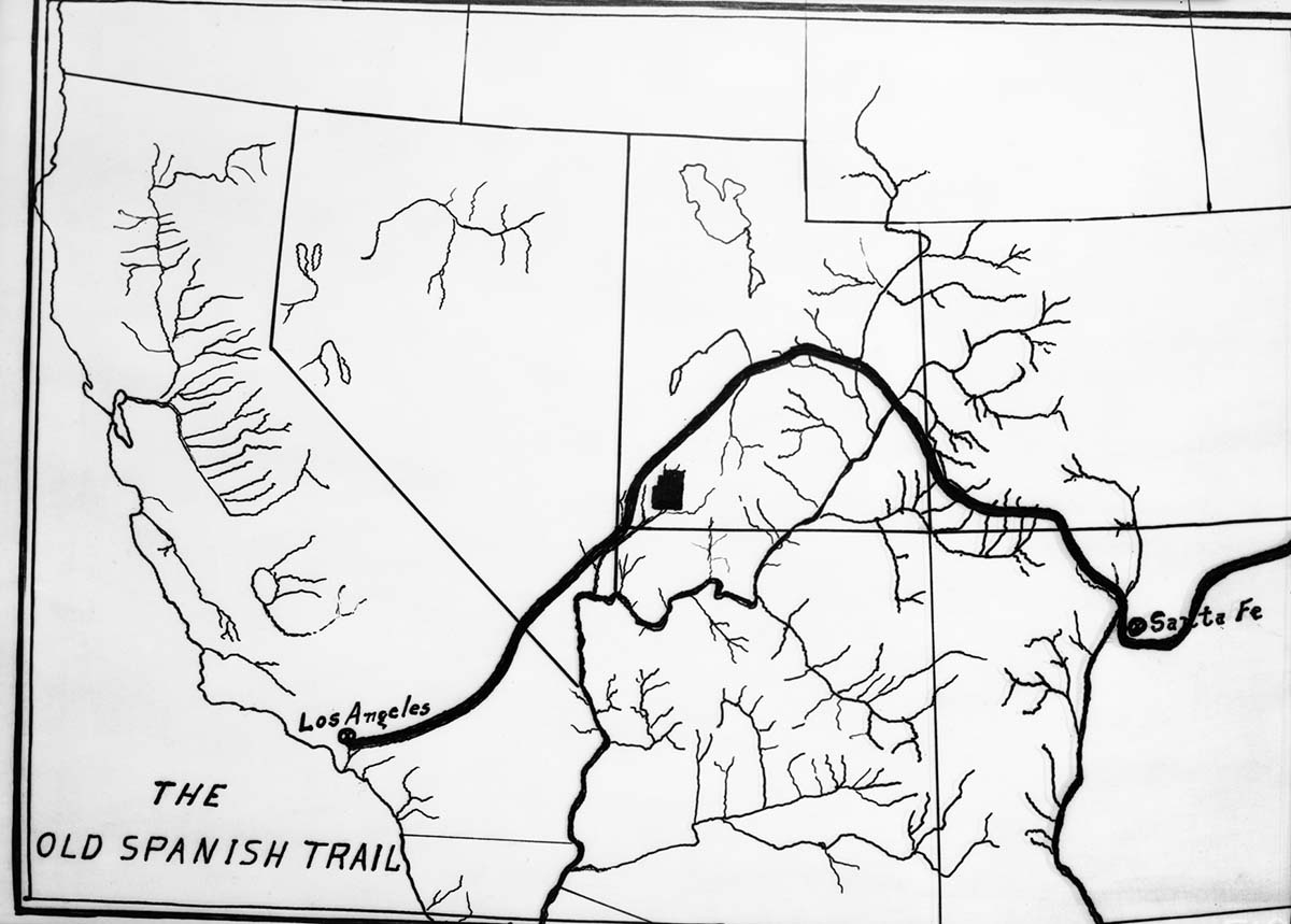 Map of old Spanish Trail.