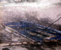 The construction of the Wiley Spring water pipeline.