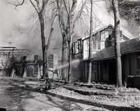 Destructive fire in the Zion Lodge, record of firefighting efforts and damage.