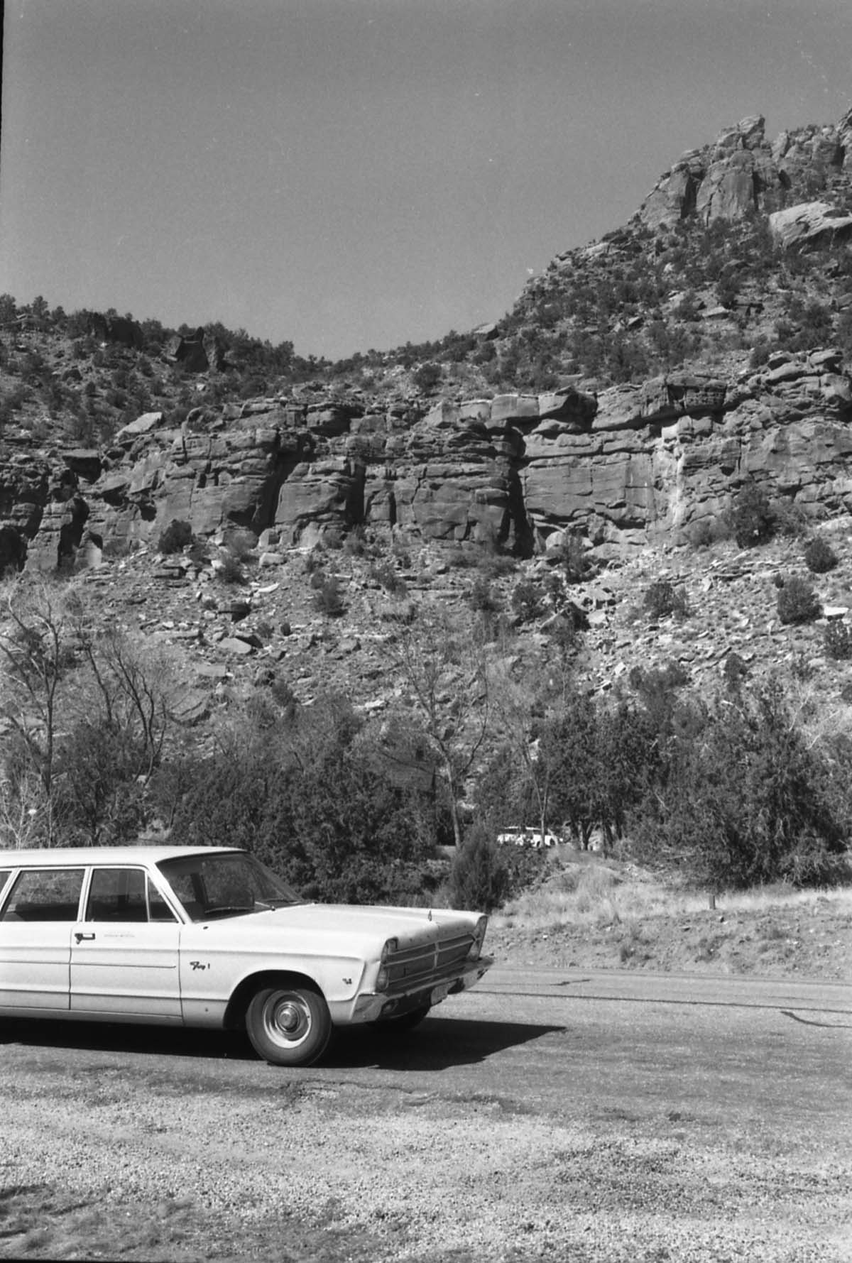 BW Photos of general interior views of Zion Canyon - 35mm.