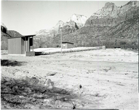 Amphitheater at Watchman Campground, completed spring of 1967.