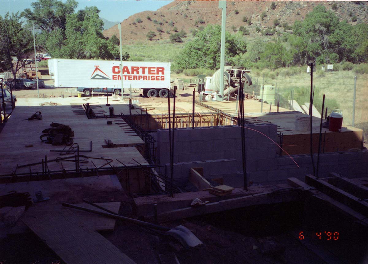 Construction of headquarters addition.
