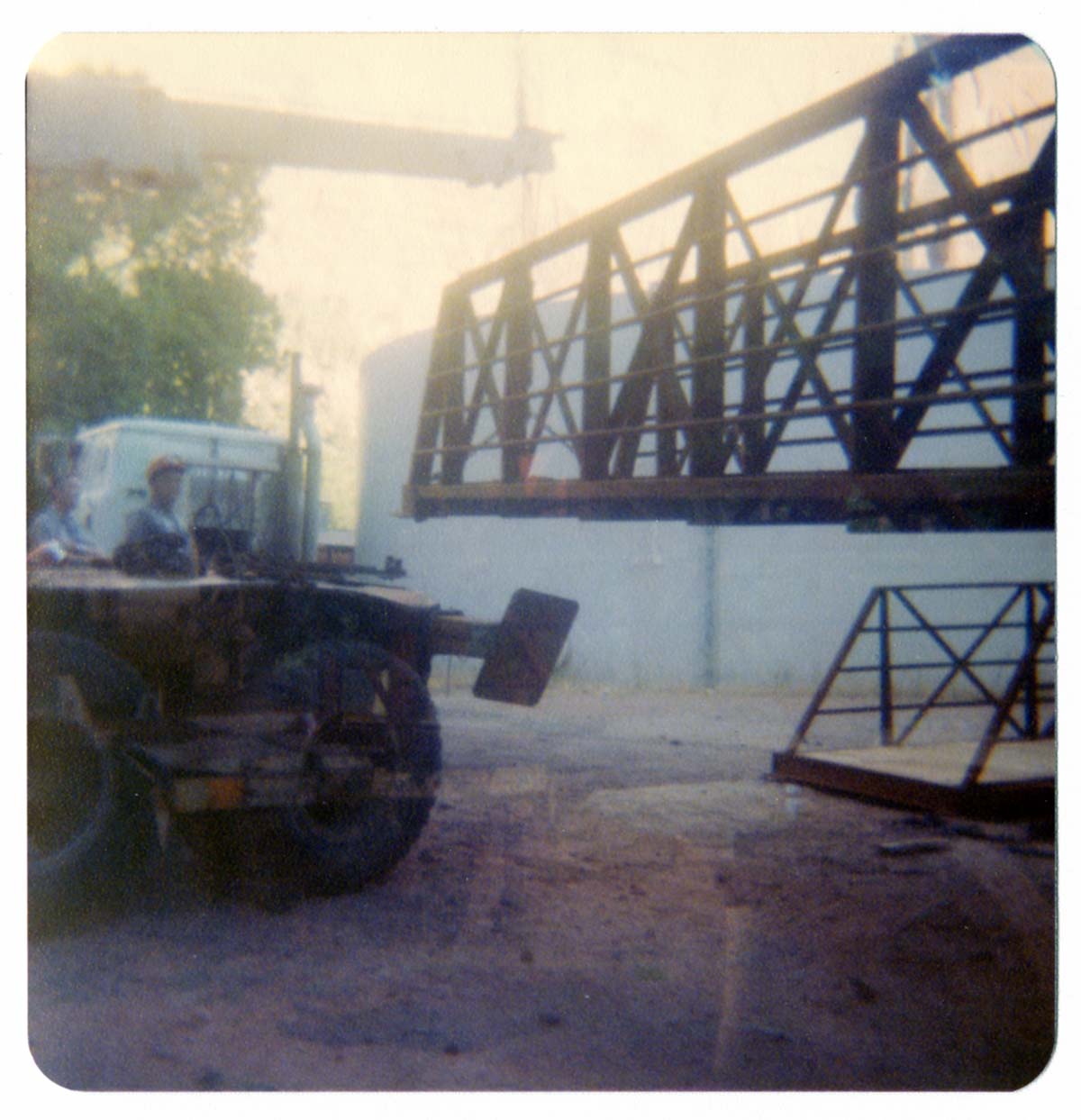 The arrival and replacement of the new Birch Creek footbridge.
