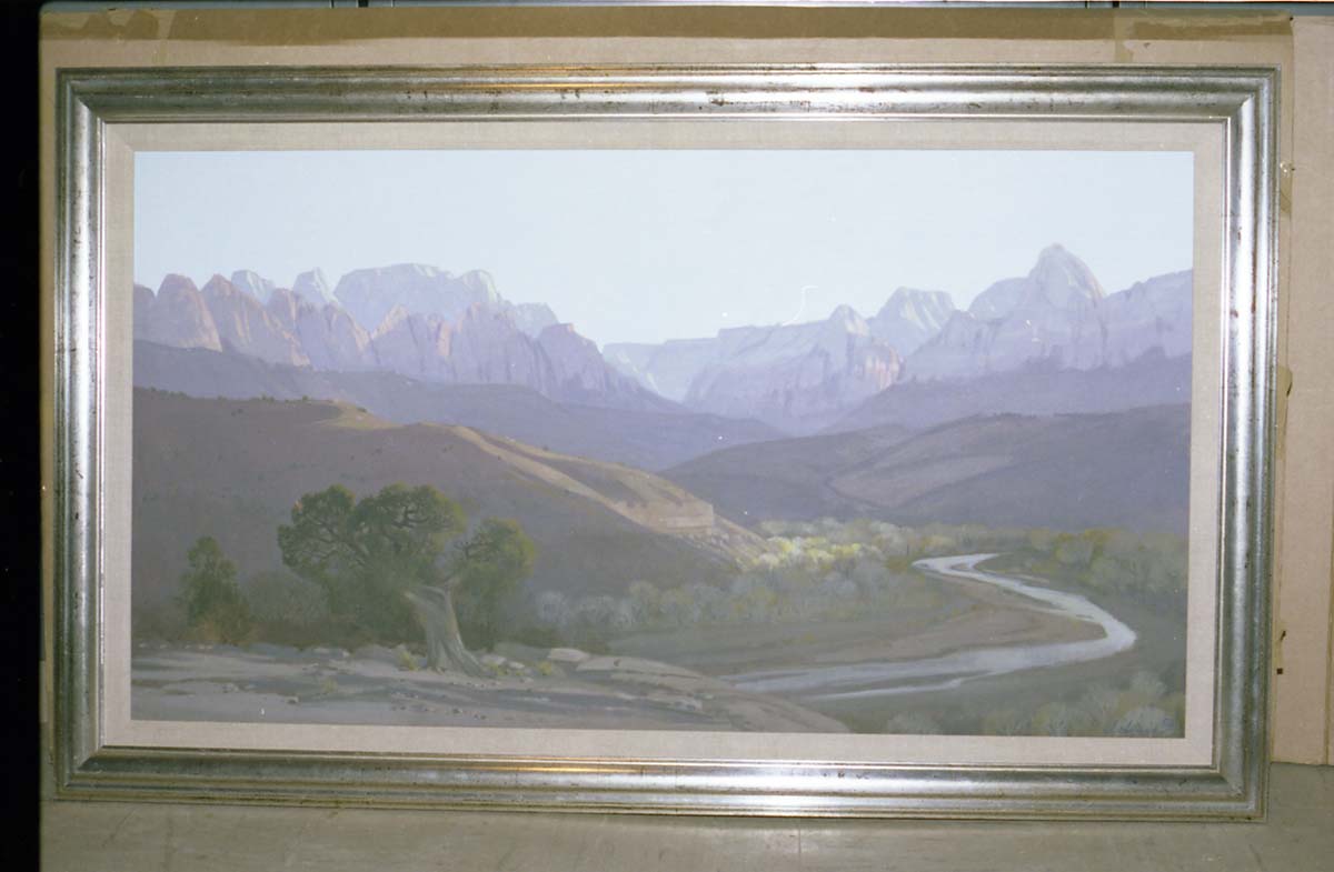 Color Photos of a temporary art exhibit.