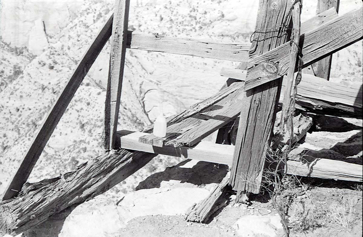 Remnants of the Cable Works at the top of the mountain.